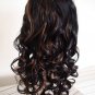 full lace wig remy 100% human hair 16" 1b-30# body curl