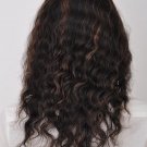 remy human hair 14" 1b-30# deep wave full lace wig