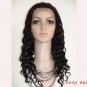 front lace wig remy human hair 16" 1# deep wave hot!