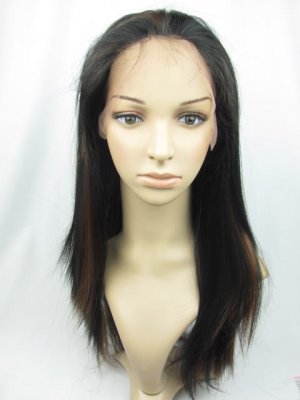 full lace wig remy human hair 16' 1b-30# silky straight