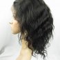 indian remy human hair 10'' 1b# deep wave full lace wig