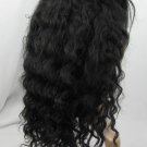 full lace wig indian remy human hair 12''1b# deep wave