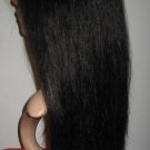 22 inches Indian remy silky straight black lace front wig 100% HUMAN HAIR