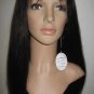 22 inches Indian remy silky straight black lace front wig 100% HUMAN HAIR