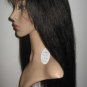 22 inches Indian remy silky straight black lace front wig 100% HUMAN HAIR