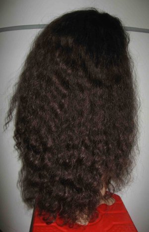 WAVY 20" LACE front WIG INDIAN REMY HUMAN HAIR