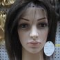indian remy human hair full lace wig 10" 2# yaki