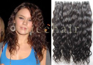 16in French curl best human hair virgin Brazilian hair weave hair extensions 8oz