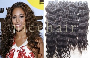 Virgin Brazilian hair weave Deep Wavy Hair Weave 20" 8oz 2paks #1B #2 human hair extensions