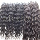 12oz Virgin Brazilian hair weave Deep Wavy Hair weft human hair extensions 1b# 2#, 12" free gift