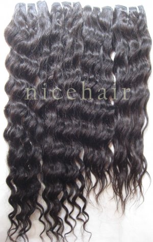 16" long  HUMAN HAIR WEFT Track 12oz weave hair EXTENSION Virgin Brazilian Hair