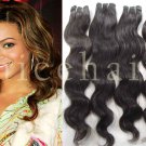 Natural Indian remy hair weave Body wave Hair weft 12" 8oz 2paks #1B #2 human hair extensions
