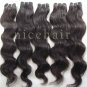 Natural Indian remy hair weave Body wave Hair weft 14" 8oz 2paks #1B #2 human hair extensions