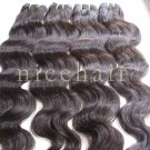 Natural Indian remy hair weave Body wave Hair weft 12" 12oz 3paks #1B #2 human hair extensions