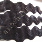 Natural Indian remy hair weaves Body wave Hair wefts 16" 12oz 3paks #1B #2 human hair extensions