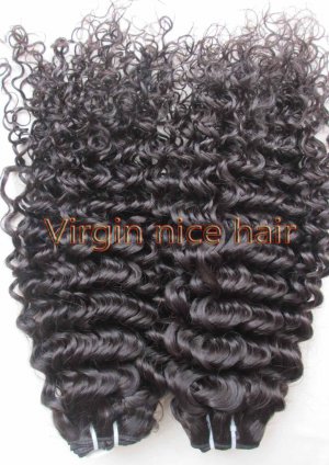 3packs 24' human hair extensions virgin brazilian hair human hair weaving kink curl
