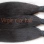 2packs 12" light yaki straight best virgin brazilian remy hair weaves no tangle no shed