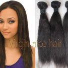 2packs 14" light yaki straight  best virgin brazilian remy hair weaves no tangle no shed