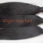 2packs 14" light yaki straight  best virgin brazilian remy hair weaves no tangle no shed