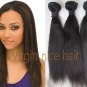 2packs 28" light yaki straight best virgin brazilian remy hair weaves no tangle no shed