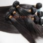 2pcs 26" natural straight virgin brazilian hair weave human hair extensions machine weft no tangle