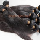 2pcs 28" natural straight virgin brazilian hair weave human hair extensions machine weft no tangle