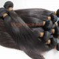 3pcs 28" natural straight virgin brazilian hair weave human hair extensions machine weft no tangle