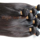 3pcs 24" natural straight virgin brazilian hair weave human hair extensions machine weft no tangle
