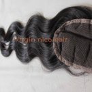 18" body wave Virgin Brazilian Hair Lace Top Closure(4"*4")