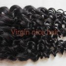 20" Virgin Brazilian Hair Lace Top Closure(4"*4") for deep curly hair extensions weave