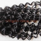 12" Virgin Brazilian Hair Lace Top Closure(4"*4") for kinky curl hair extensions weave