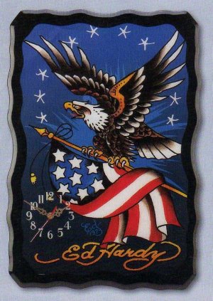 Ed Hardy Eagle Wall Clock