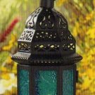 Blue Glass Moroccan Lantern