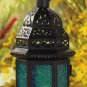 Blue Glass Moroccan Lantern