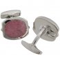 Tateossian Pink Rhodon Tonneau Cufflinks BTS8704