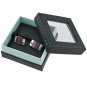 Tateossian Silver Red CZ Imperial Cufflinks BTS8754