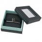 Tateossian Silver Black Carved Onyx Cufflinks BTS0555