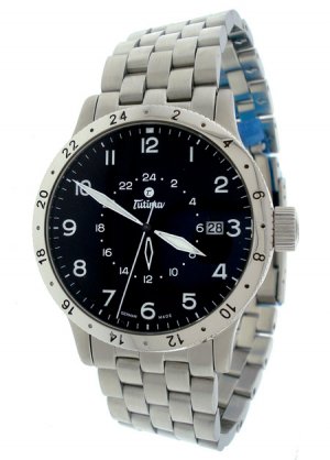 Tutima Pilot FX UTC 3 Time Zones  Mens Watch 633-04