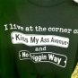 Men's Funny T-shirt Kiss My Ass Ave