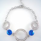 Bracelet with Swarovski crystal (18KGP) 1026