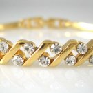 Bracelet with Swarovski crystal (18KGP) 187