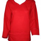 Pointed U neck Full Sleeve thread embroidered Crepe tunic