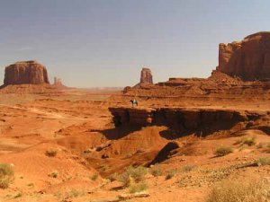 Monument Valley with Lone Rider
