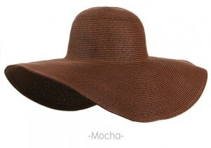 Classical Fashion XL Wide Brim Floppy Sun Hat Summer Beach (Chocolate) with free Ribbon + free ship