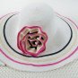 Hot Women Flower Brim Floppy Fold Beach / Sun Hat Wide Brim Floppy Summer (WHITE)+ free ship