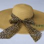Classical Fashion XL Wide Brim Floppy Sun Hat Summer Beach (khaki) with free Ribbon + free ship
