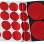 Top Quality Black Red White Circle Long Silk Scarf-BNWT