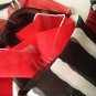 Beautiful Black&Red Stripe Ladies Long Pure Silk Scarf