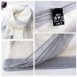 Sexy Beautiful Gray Floral Long Silk Scarf /Shawl/Wraps