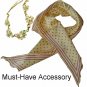 Sexy Yellow/Purple POLKA-DOT Long SILK Head Scarf-BNWT